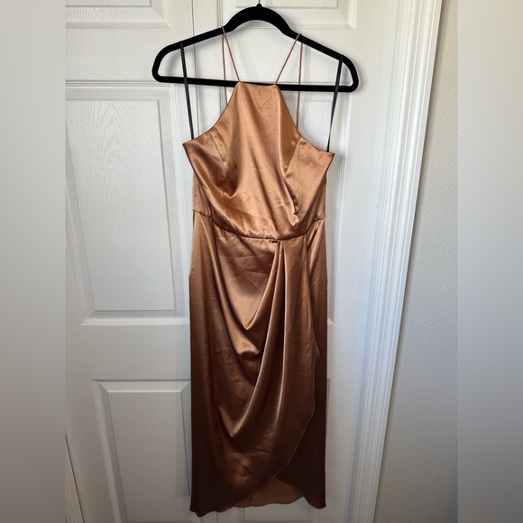 Size 10 After Six Dress in Toffee 6829 - Picture 4 of 5
